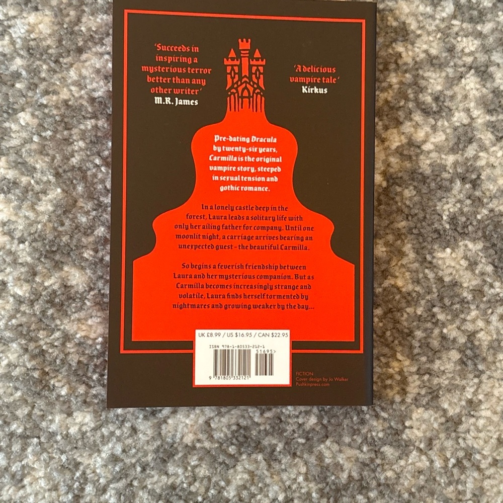 Carmilla Book with Red and Black Cover - Picture 2 of 2